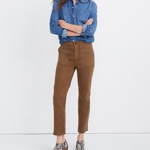 Madewell Stovepipe Fatigue Pants: Tencel Lycocell